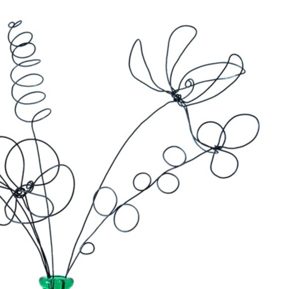 Handmade Wire Flowers Made to Order Made In Canada One of a kind Metal Bouquet - Picture 9 of 13